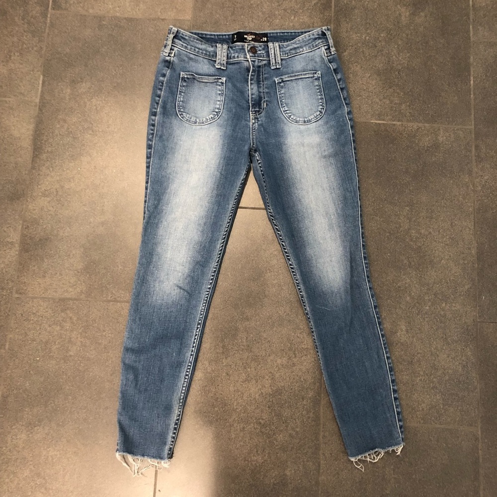 Hollister High Rise Crop Skinny Jeans